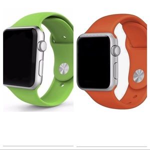 NEW Apple Watch Band 42 mm Large (Orange-Green)